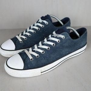 Converse All Star Lace Up Athletic Shoe Womens Size 11.5 155512C Blue White